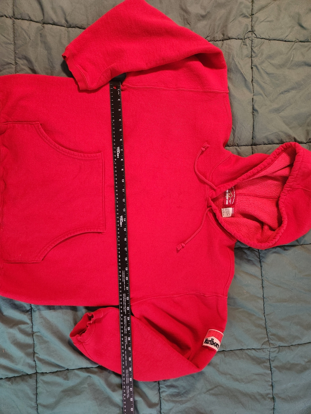 Vintqge Red Pullover Hoodie - Marlboro Bag 545